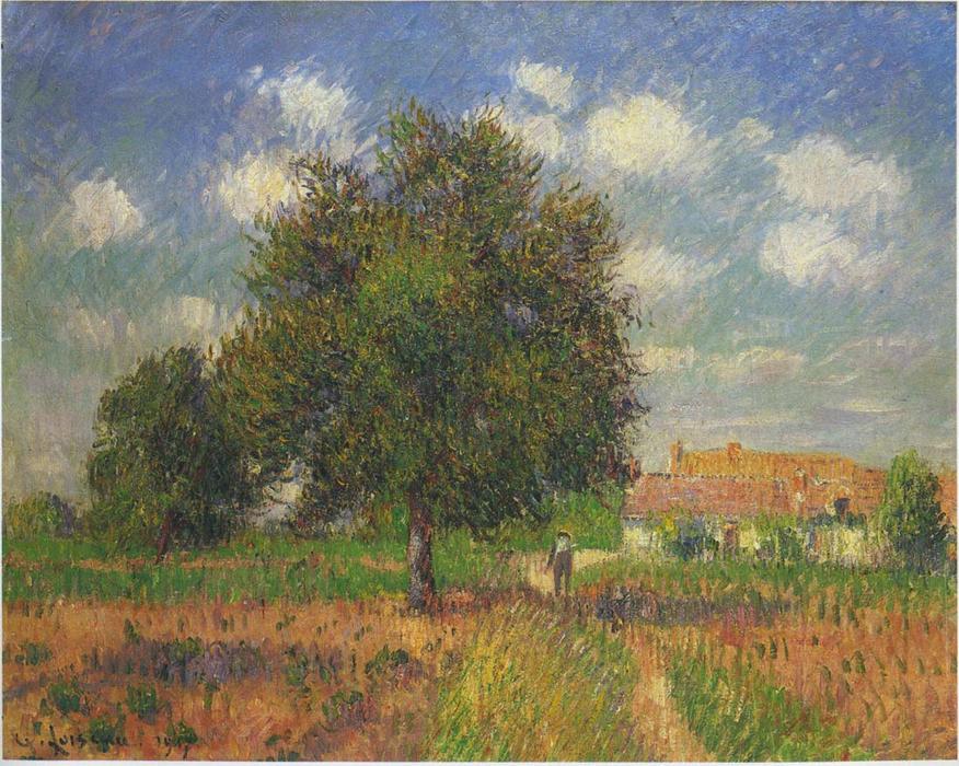 Tree By The Field At Ble — Gustave Loiseau