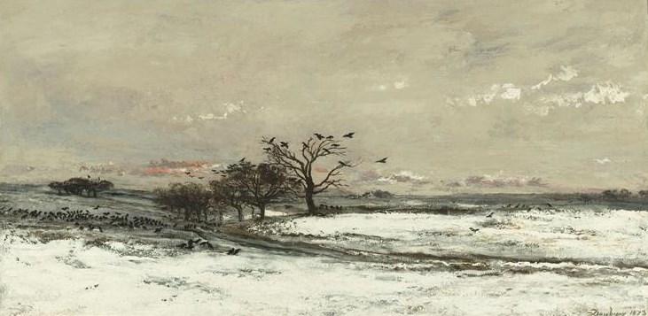 La Neige (snow) — Charles-françois Daubigny