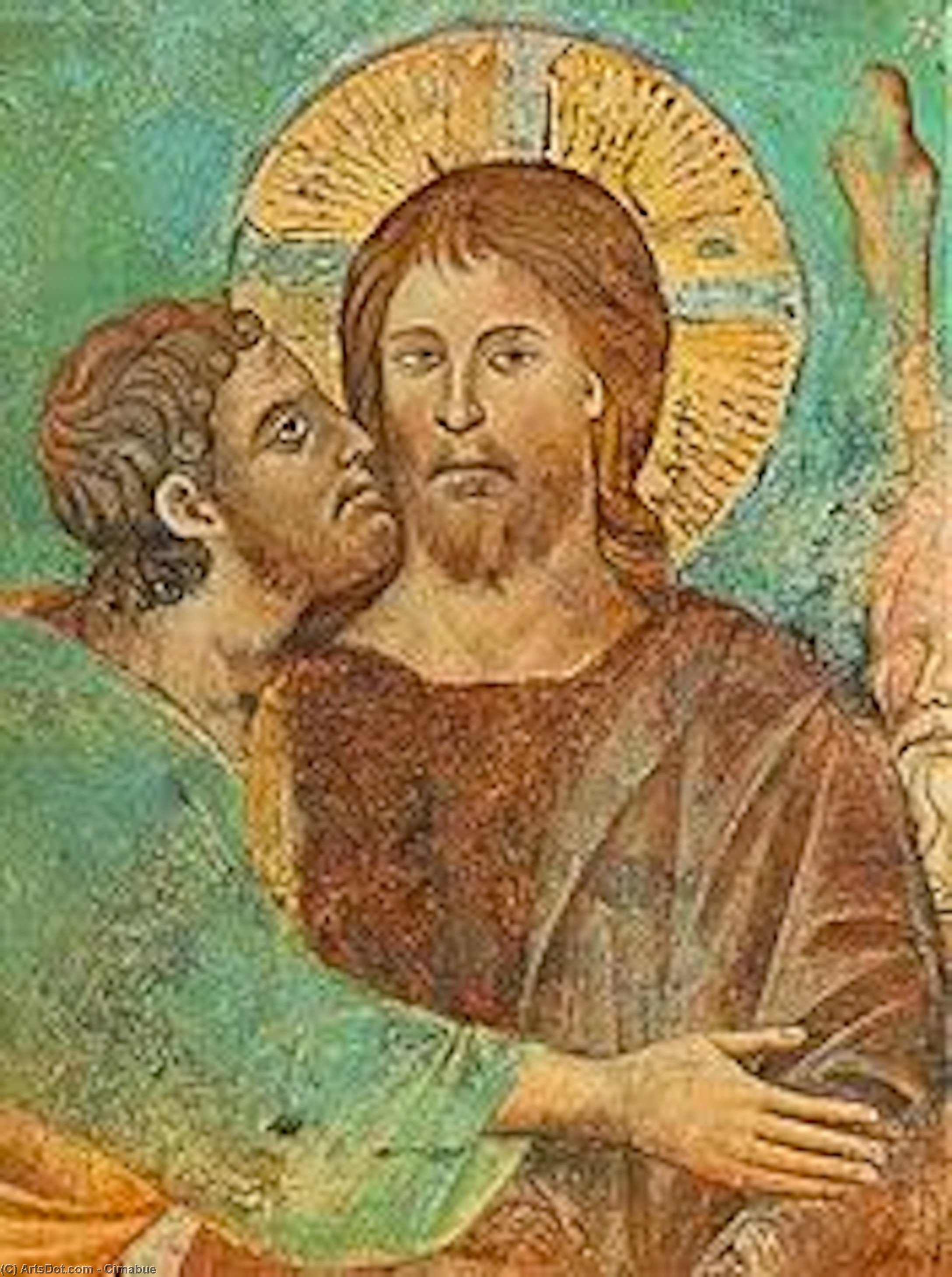 Kristi Gripande (detail) — Cimabue
