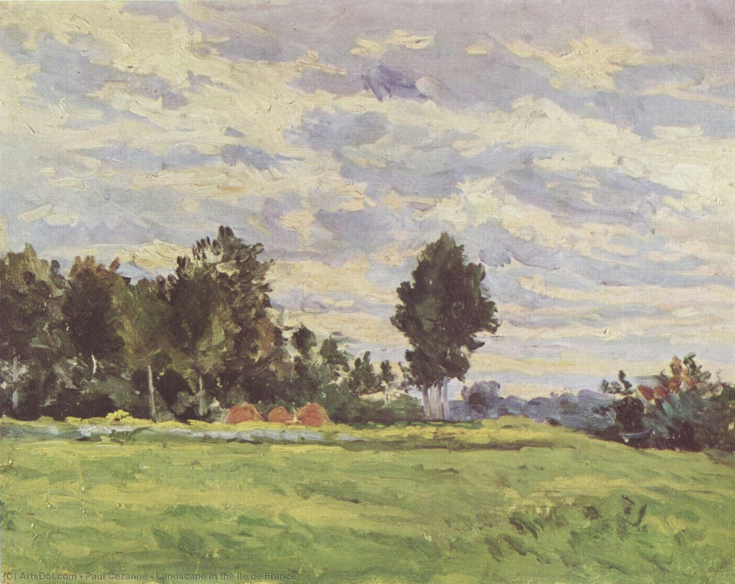 Landscape In The Ile De France — Paul Cézanne