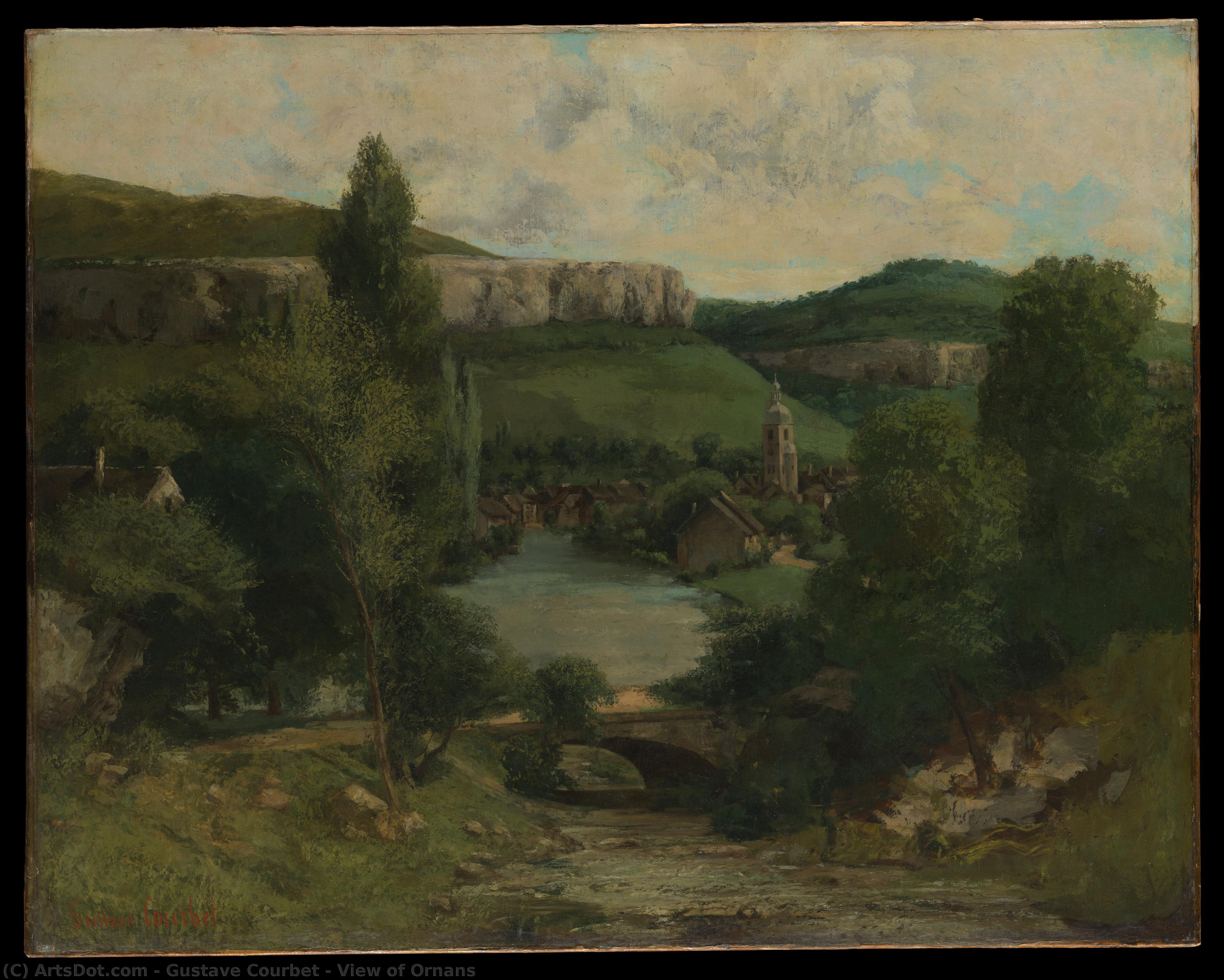 View Of Ornans — Gustave Courbet