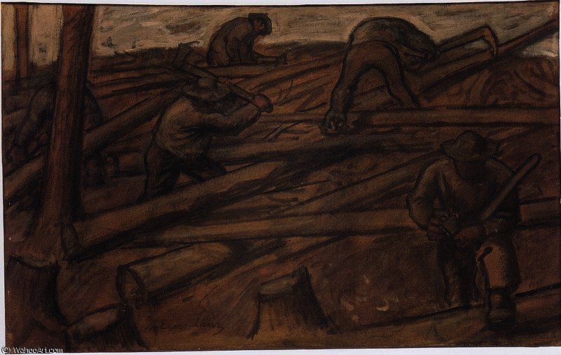 The Loggers — Albin Egger Lienz