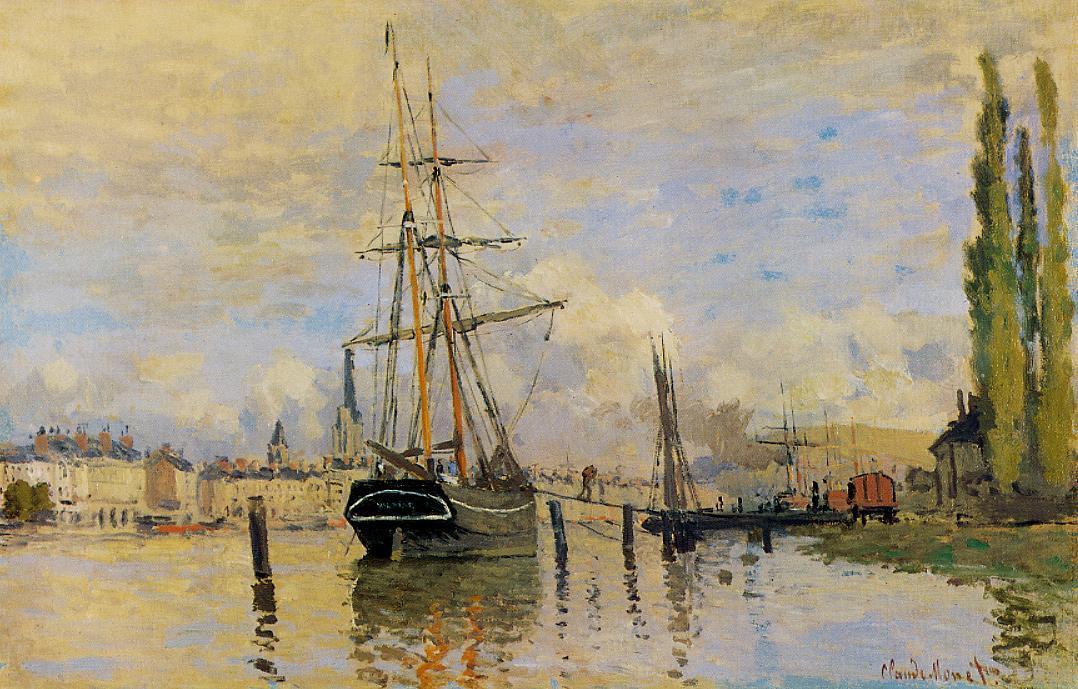 The Seine At Rouen — Клод Моне