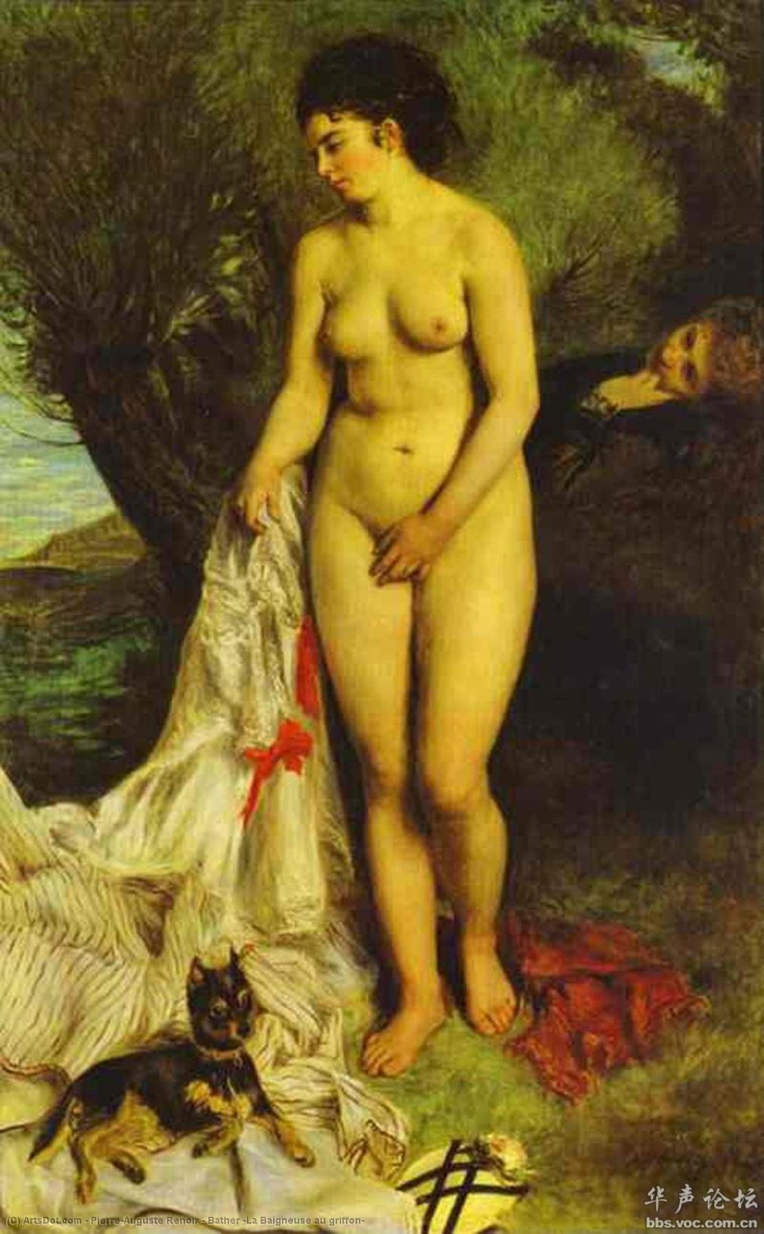 Bather (la Baigneuse Au Griffon) — Pierre-auguste Renoir