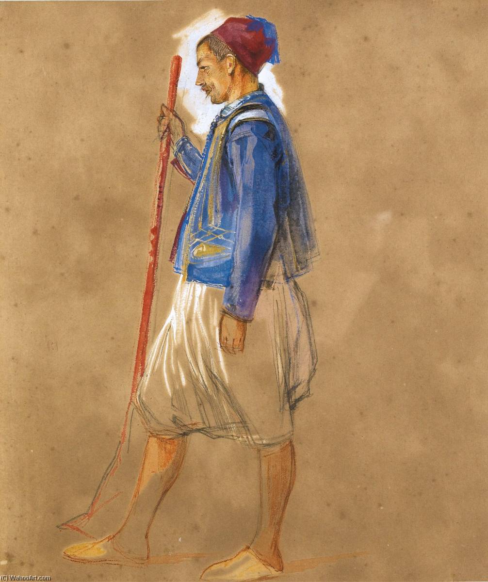 A Study Of A Greek Man — John Frederick Lewis