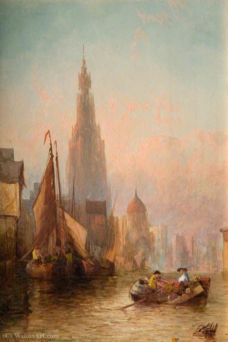 On The Scheldt At Antwerp — Alfred Montague