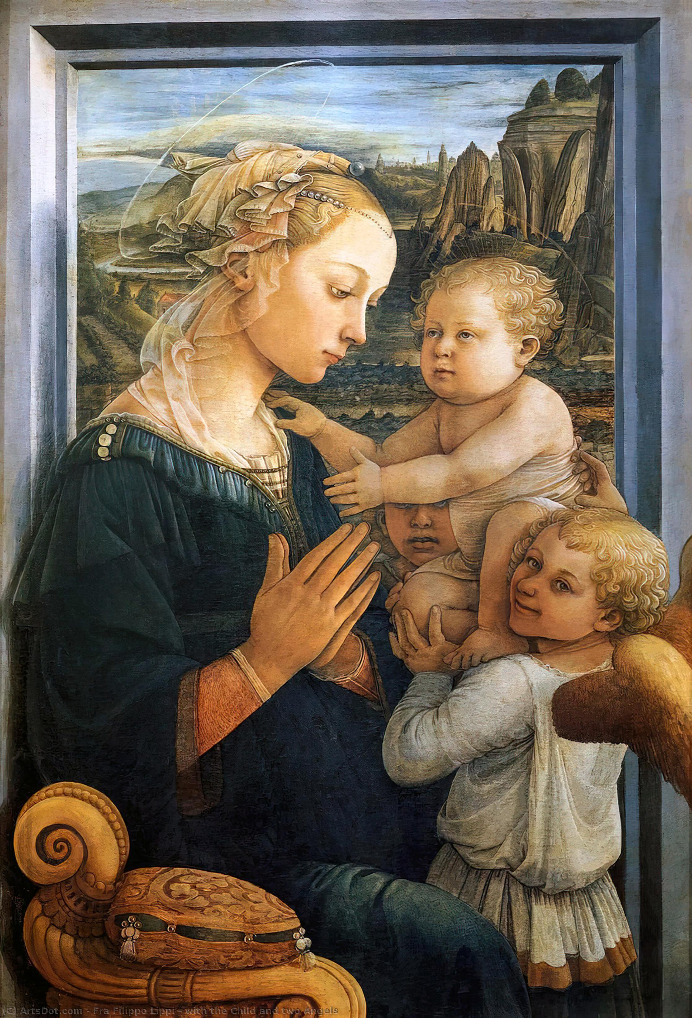 Madonna With Child And Angels — Filippo Di Tommaso Lippi