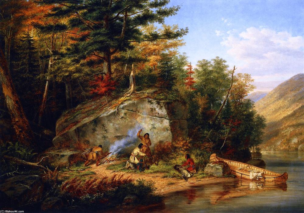 Chippewa Indians At Lake Huron — Cornelius David Krieghoff