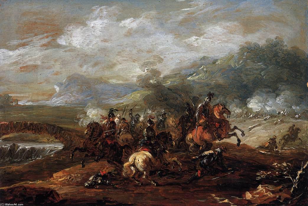 Cavalry Battle Between Christians And Turks — Jacques Courtois