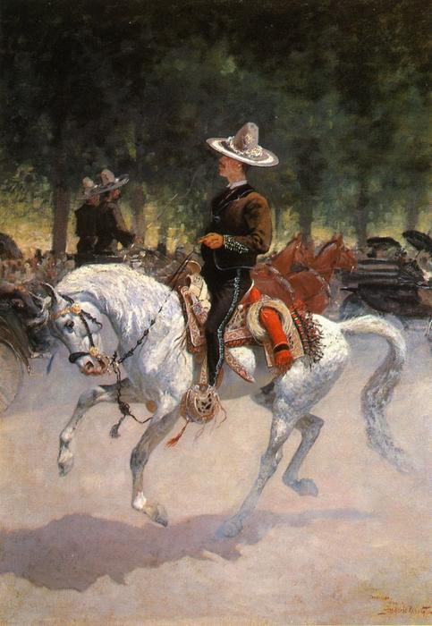 A Dandy On The Paseo De La Reforma, Mexico City — Frederic Remington
