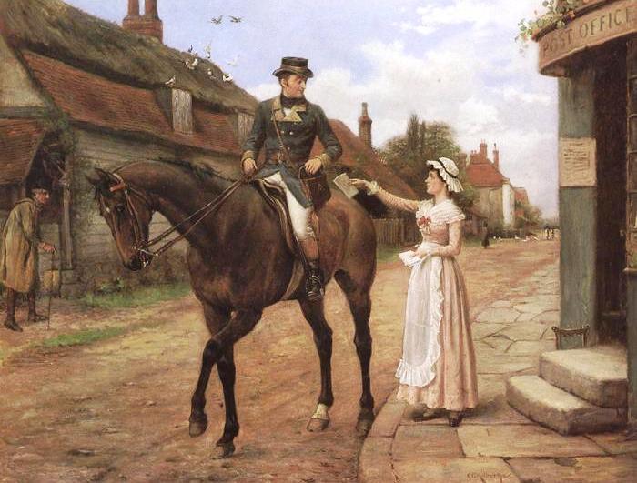 The Message — George Goodwin Kilburne