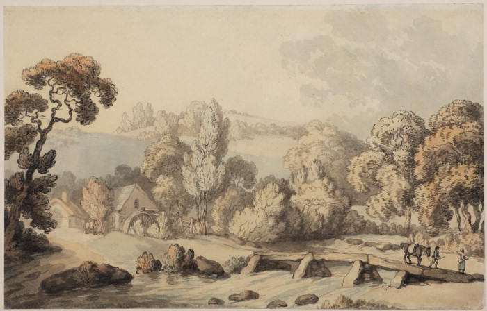 Coombe Bridge — Thomas Rowlandson