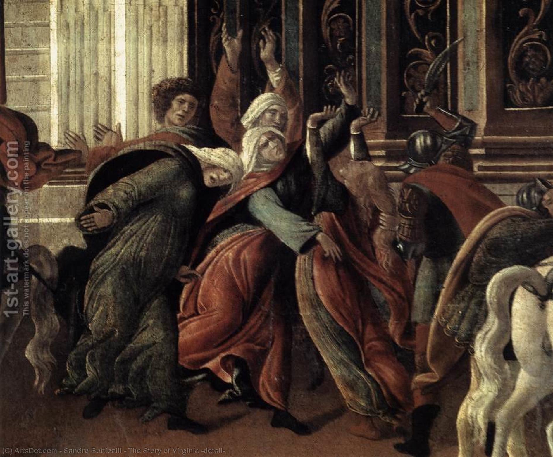 The Story Of Virginia (detail) — Sandro Botticelli