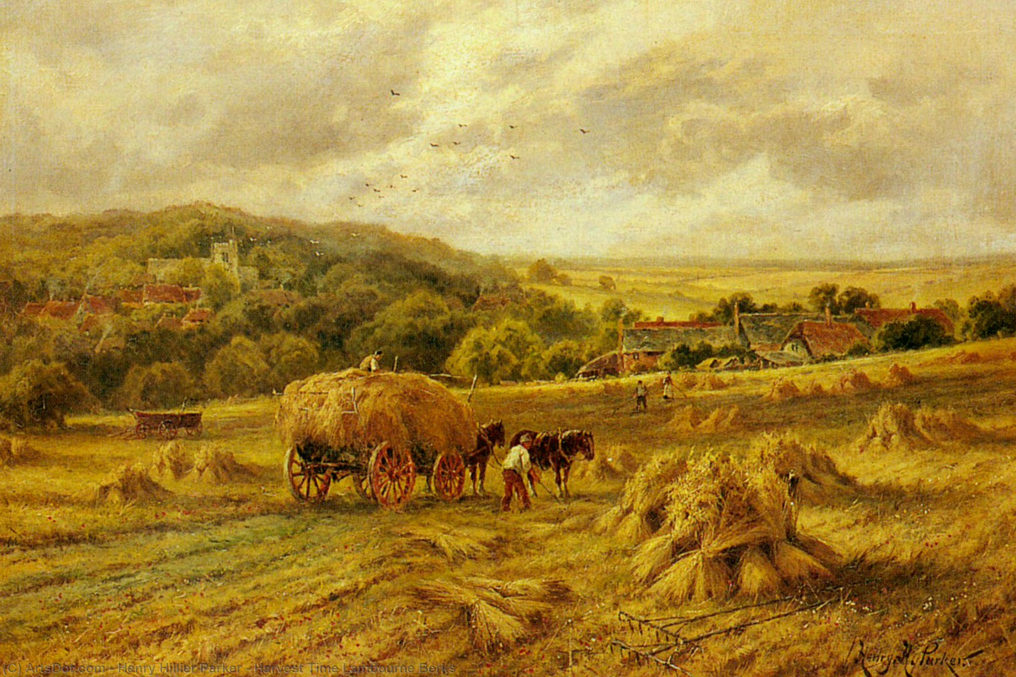 Harvest Time Lambourne Berks — Henry Hillier Parker