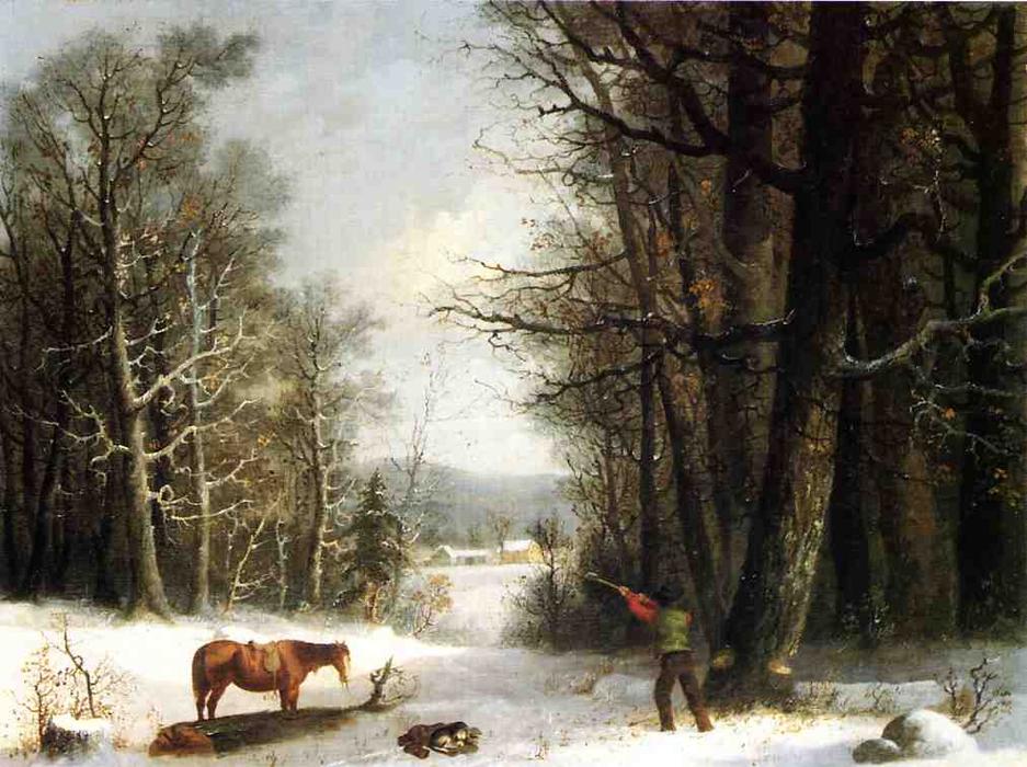 Woodsman In Winter — George Henry Durrie