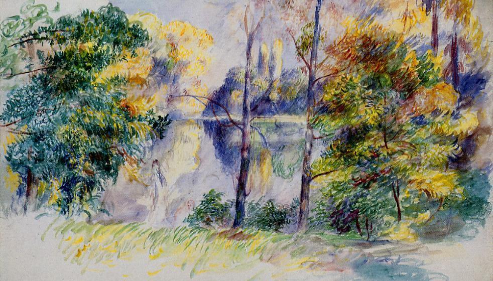 Park Scene — Pierre-auguste Renoir