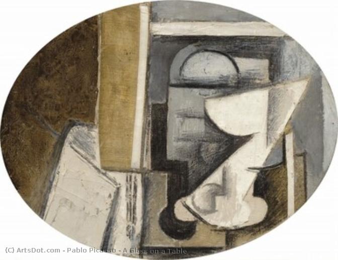 A Glass On A Table — Pablo Picasso