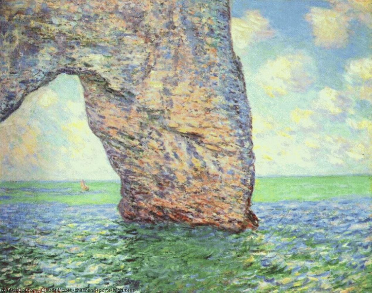 The Manneporte, High Seas — Claude Monet