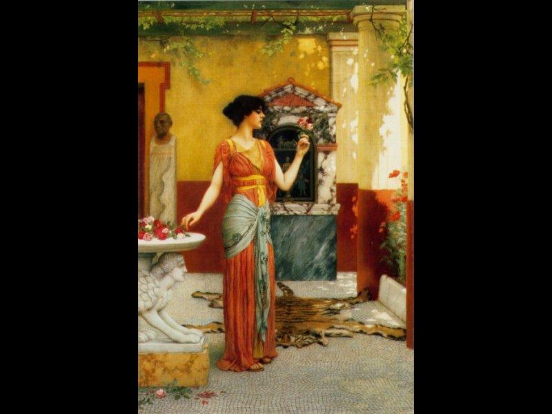 The Bouquet — R.b.a John William Godward
