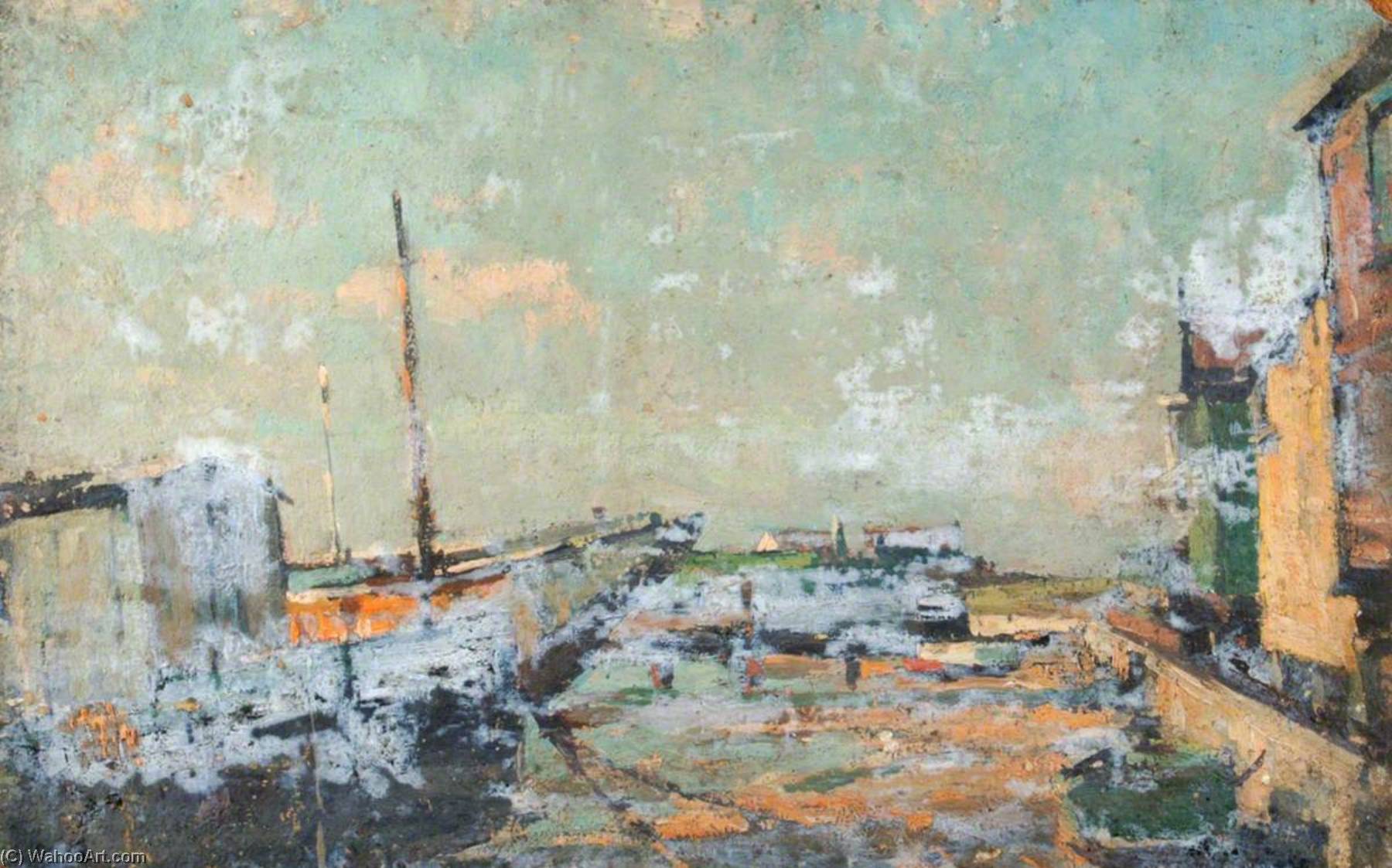 Houseboats At Milton, No.13 — Edward Robert King