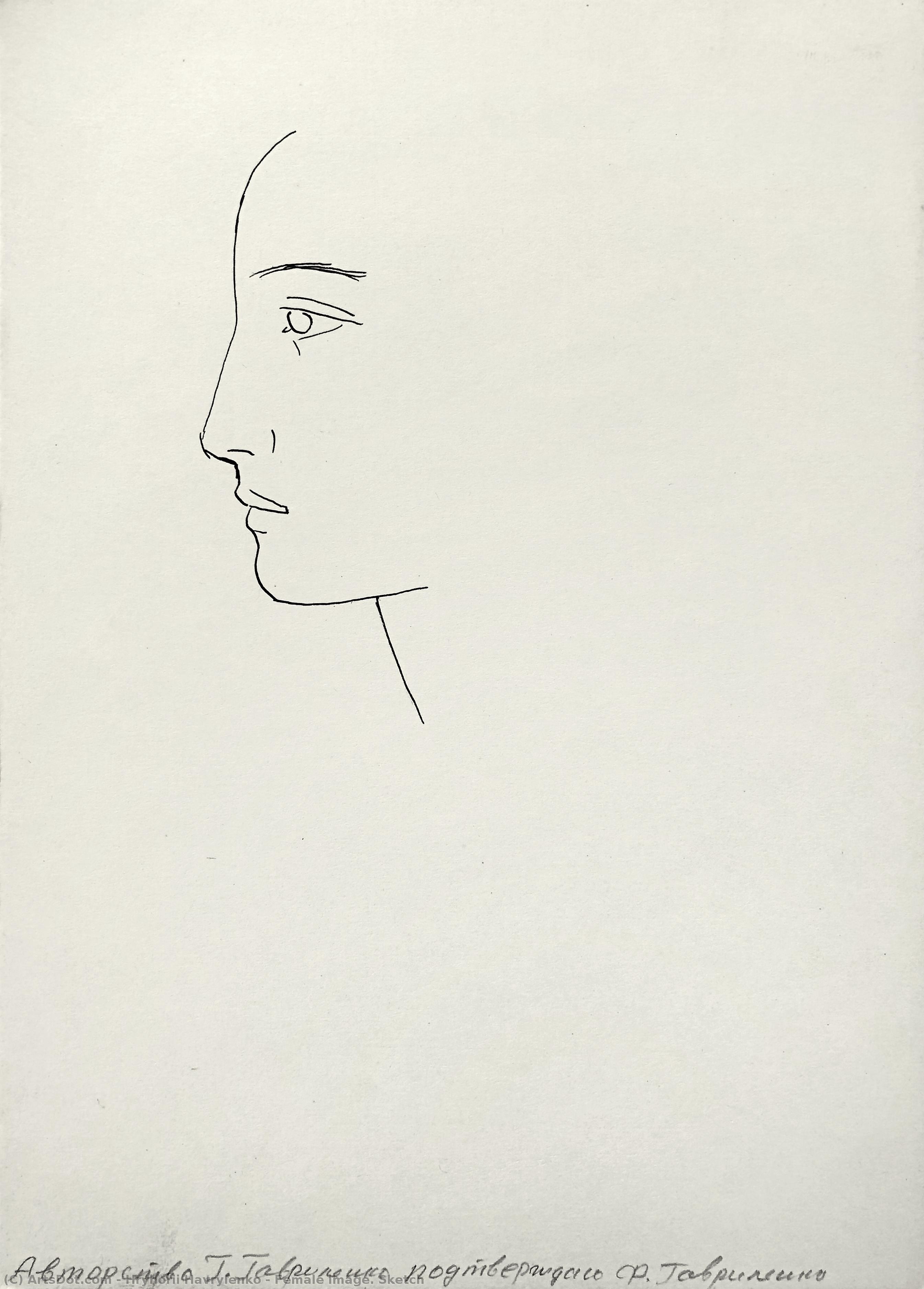 Female Image. Sketch — Hryhorii Havrylenko