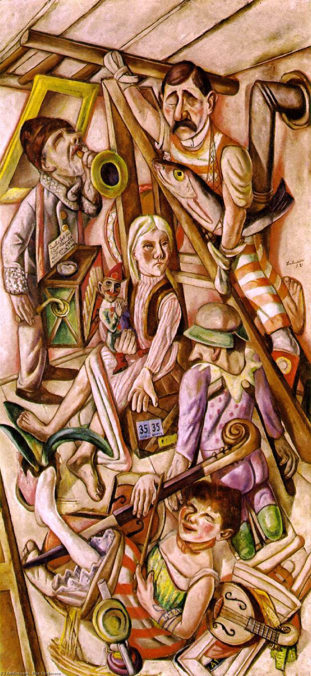 The Dream,1921, St. Louis Art Museum — Max Beckmann