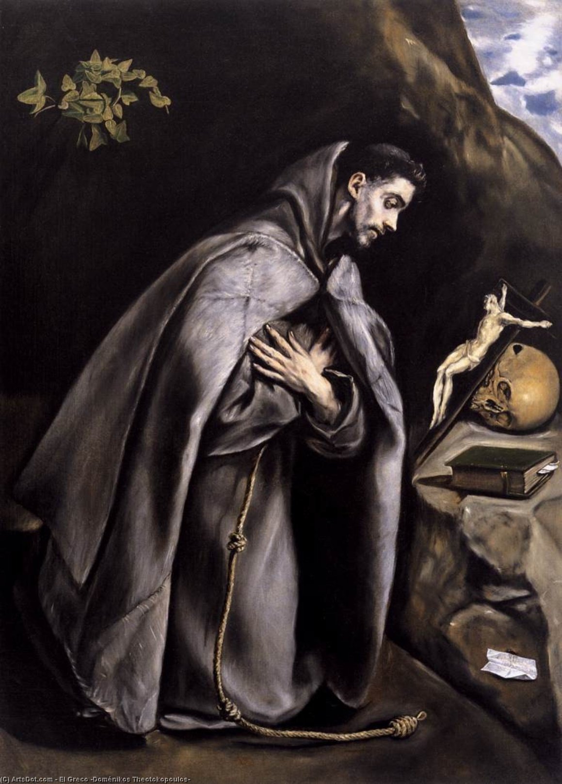 St Francis Meditating — El Greco