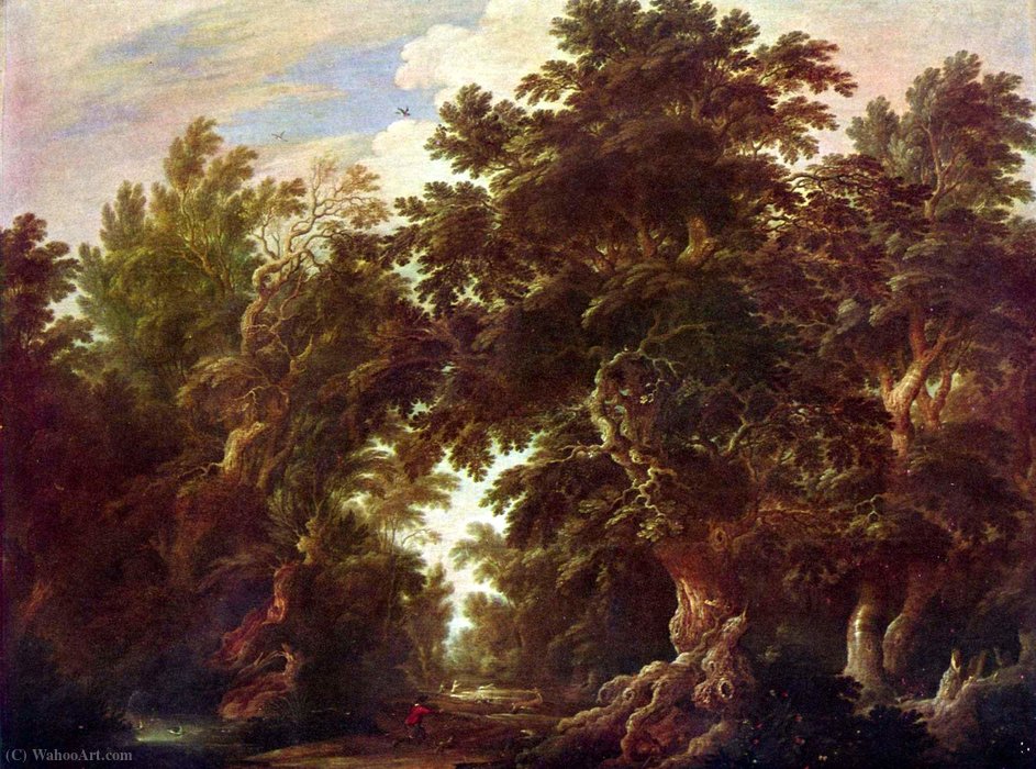 Landscape With Stag-hunt — Alexander Keirinckx