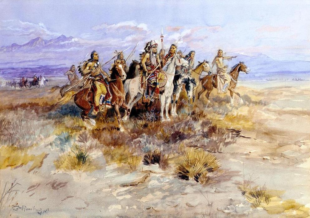 Indian Scouting Party — Charles Marion Russell