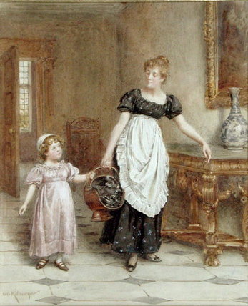 Many Hands Make Light Work — George Goodwin Kilburne
