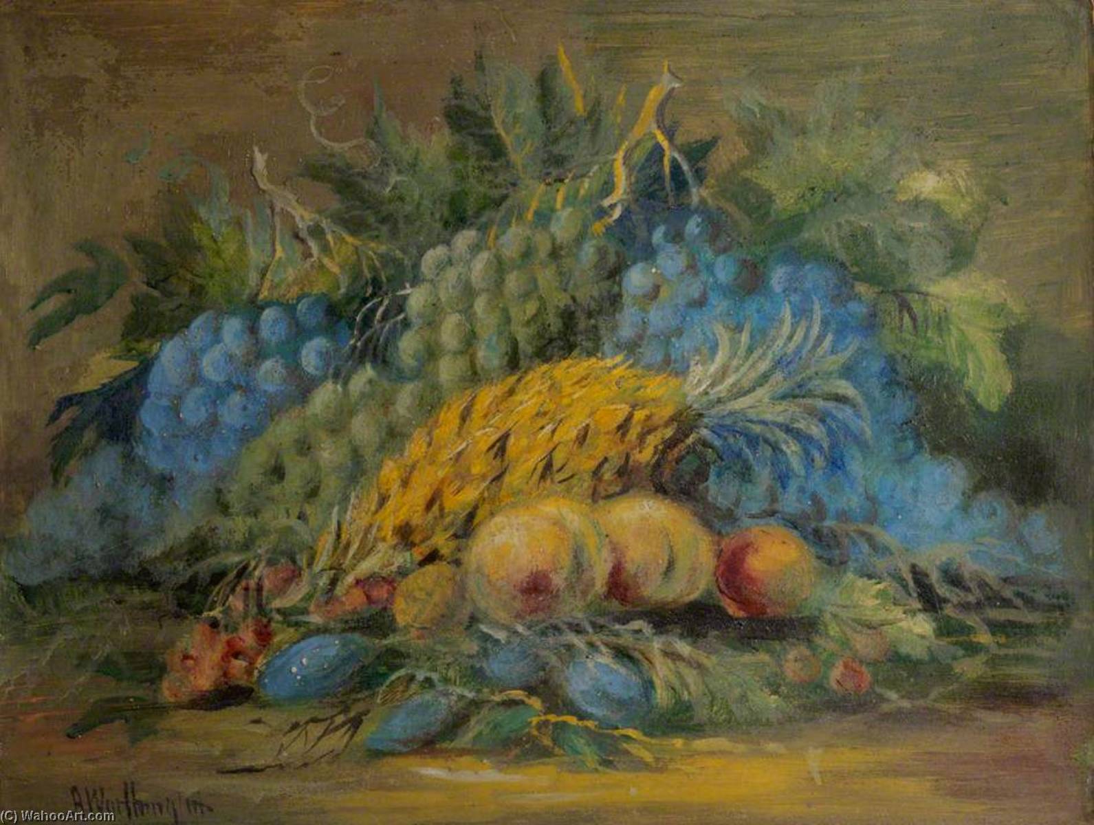 Still Life, Fruit — Alfred Worthington