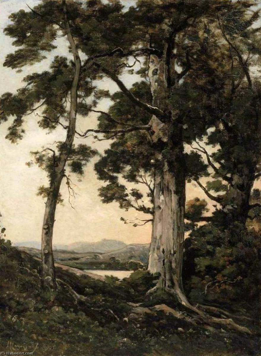 Evening At Saint Privé — Henri-joseph Harpignies