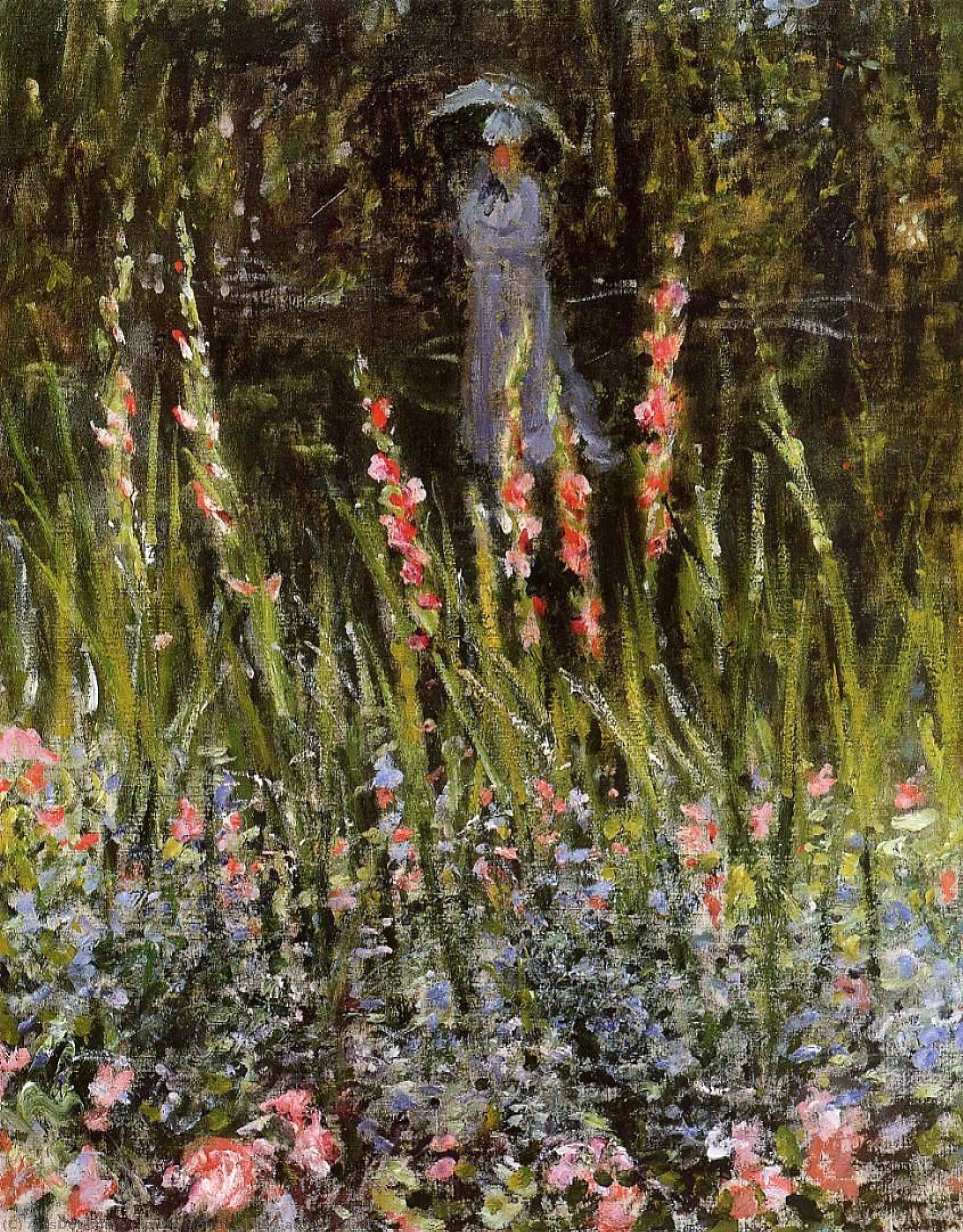 The Garden, Gladioli — Claude Monet
