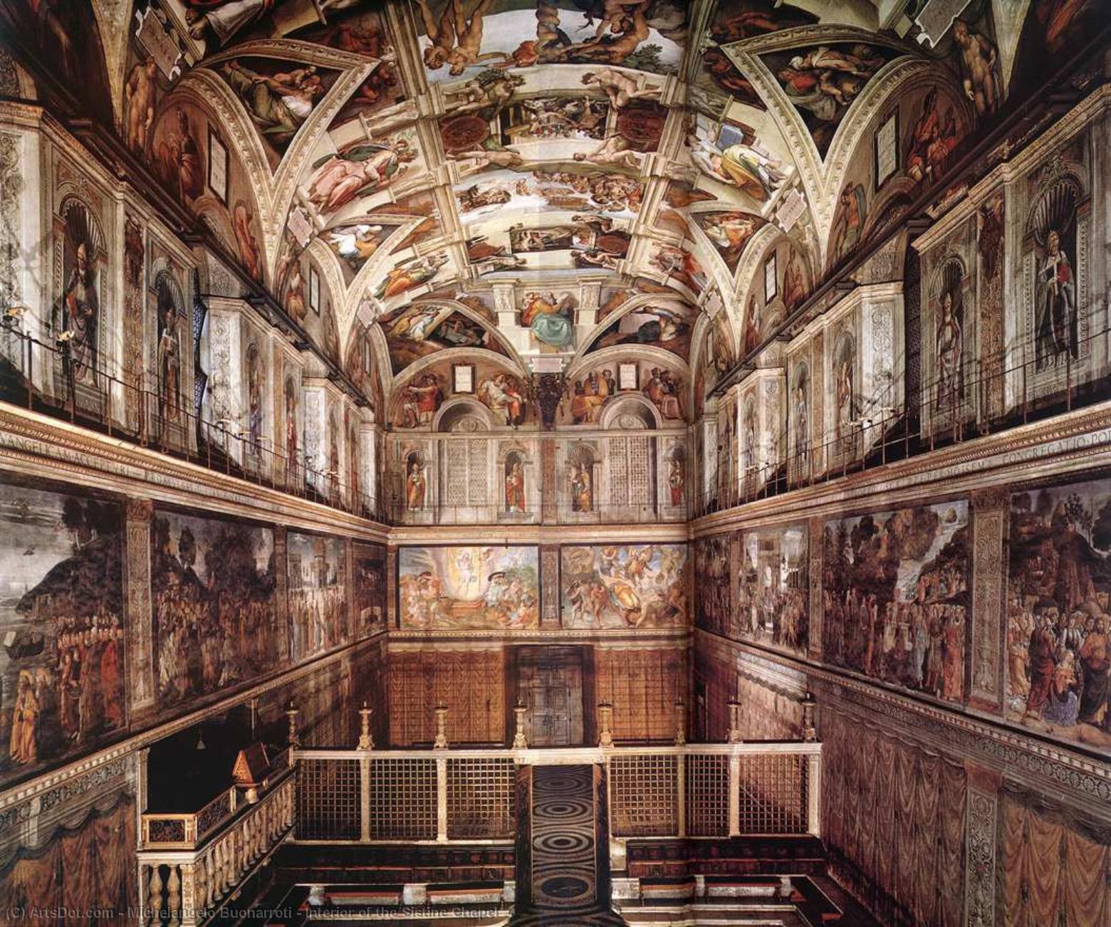 Interior Of The Sistine Chapel — Michelangelo Buonarroti
