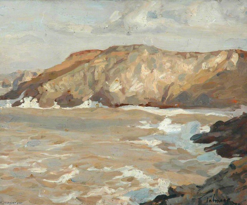Coast Scene With Cliffs — Algernon Talmage
