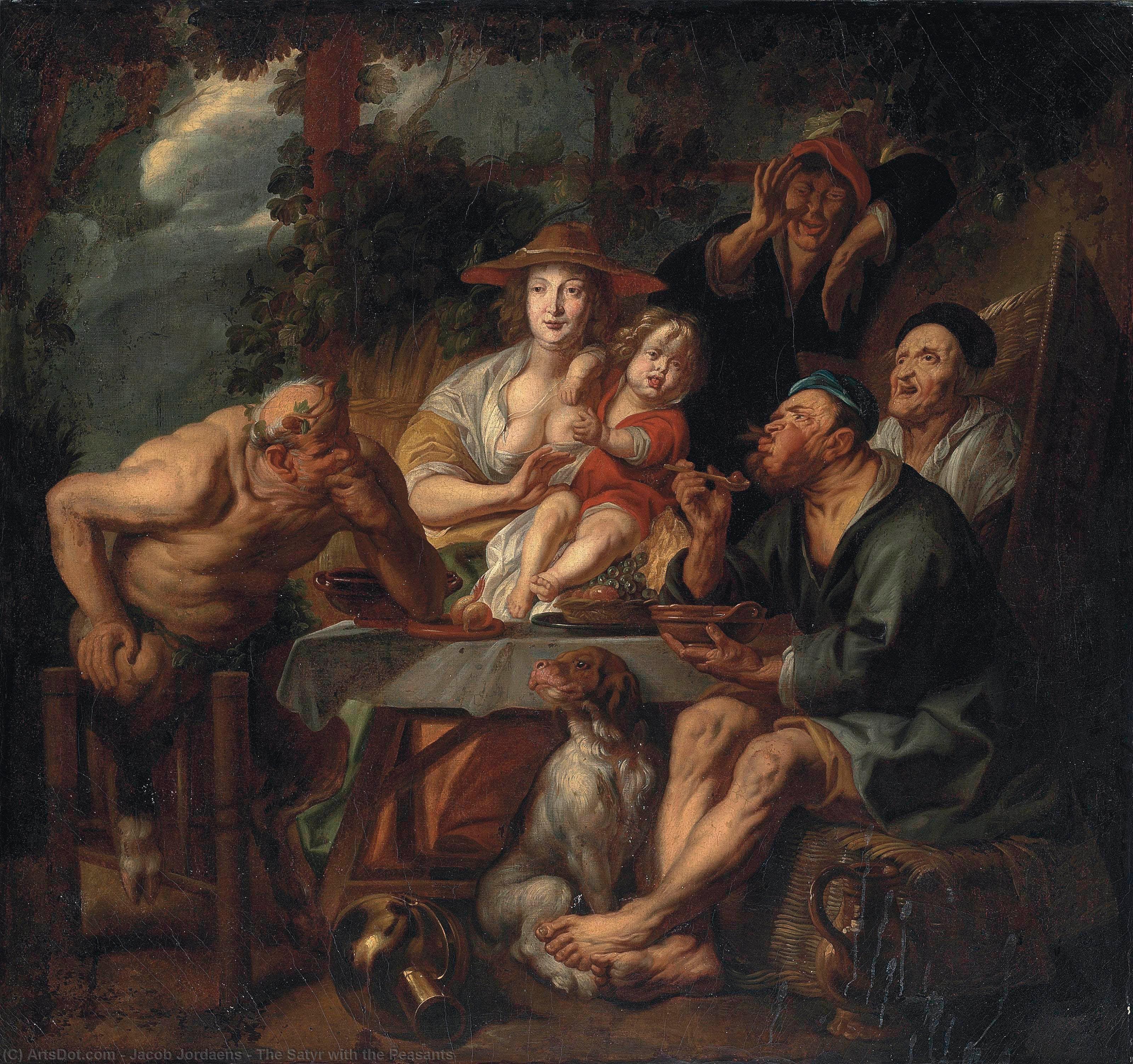 The Satyr With The Peasants — Jacob Jordaens