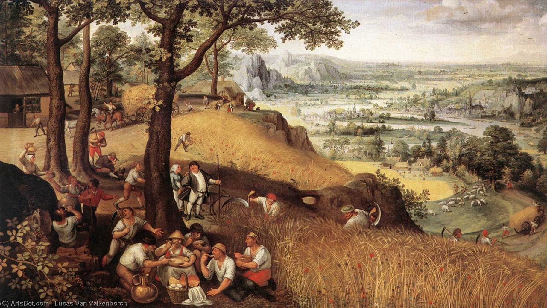 Landscape In Summer — Lucas Van Valkenborch