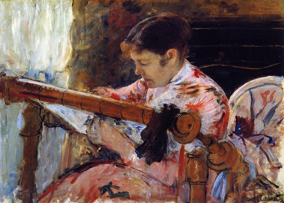 Lydia Seated At An Embroidery Frame — Mary Stevenson Cassatt