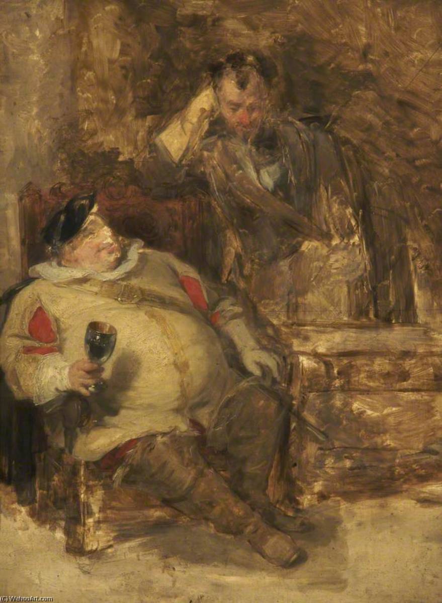 Falstaff And Bardolph — Henry Liverseege