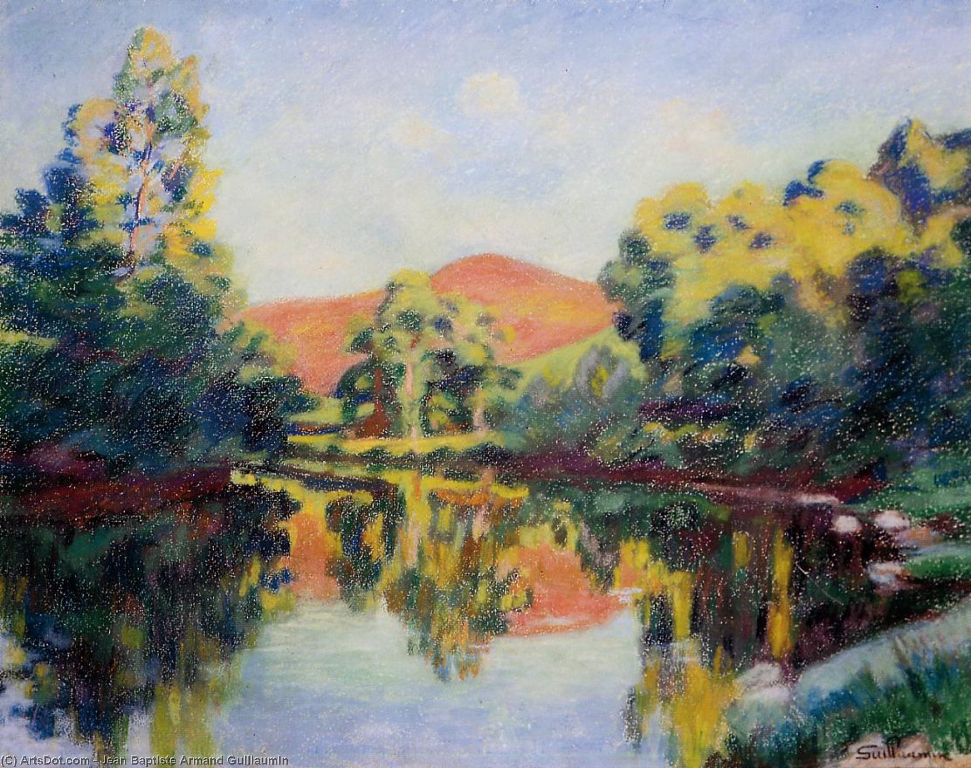 The Pink Mountain — Ferdinand Guillaumin
