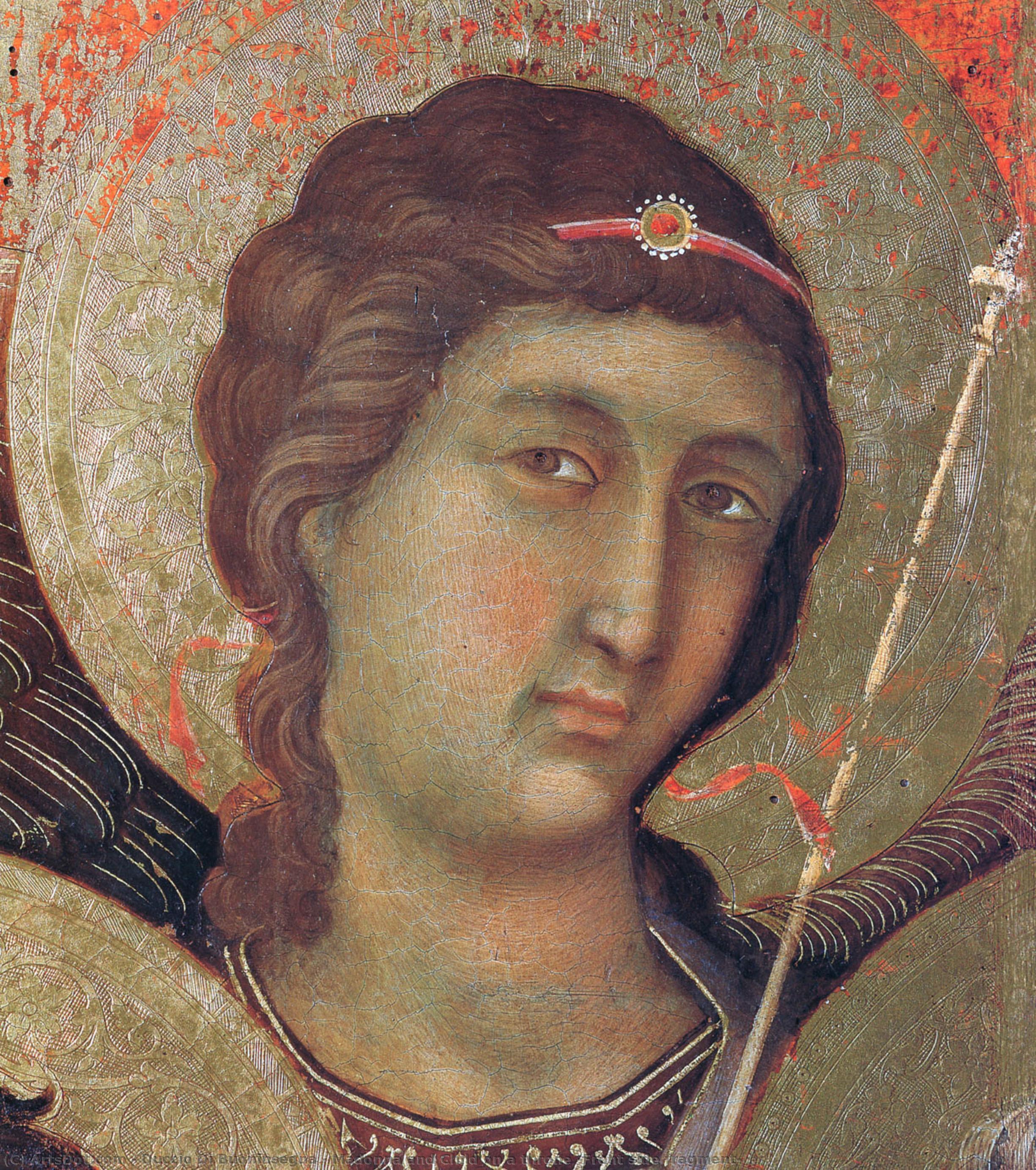 Madonna And Child On A Throne (front Side Fragment) — Duccio Di Buoninsegna