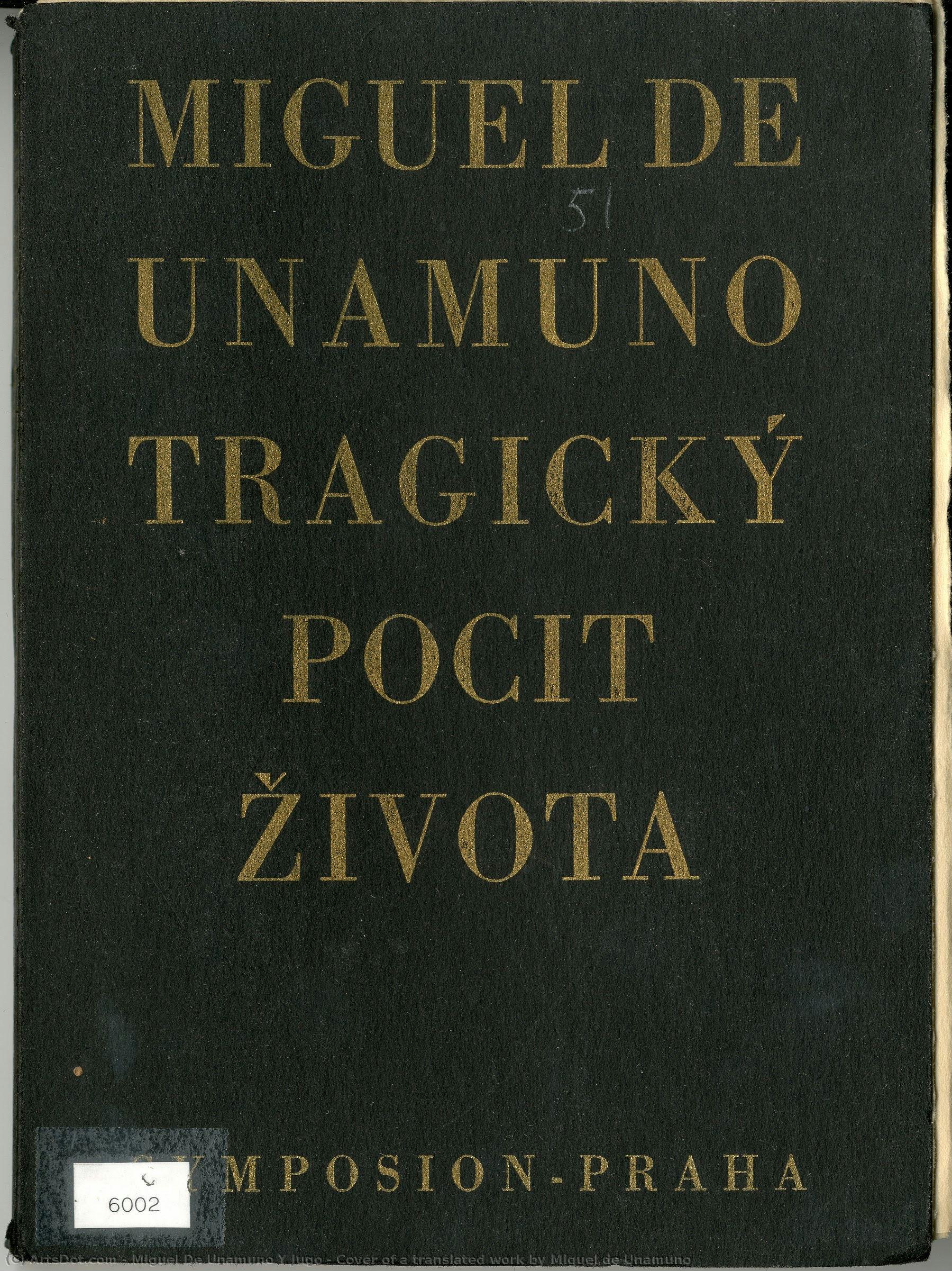 Cover Of A Translated Work By Miguel De Unamuno — Miguel De Unamuno