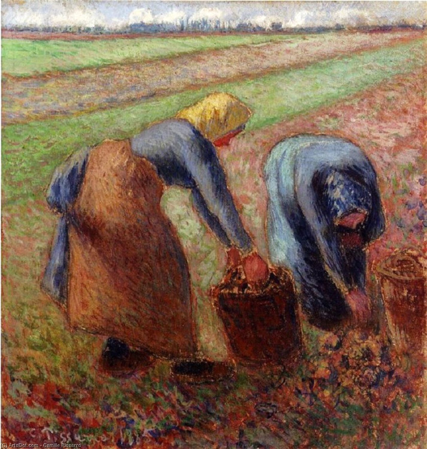 Potato Harvest. — Camille Pissarro