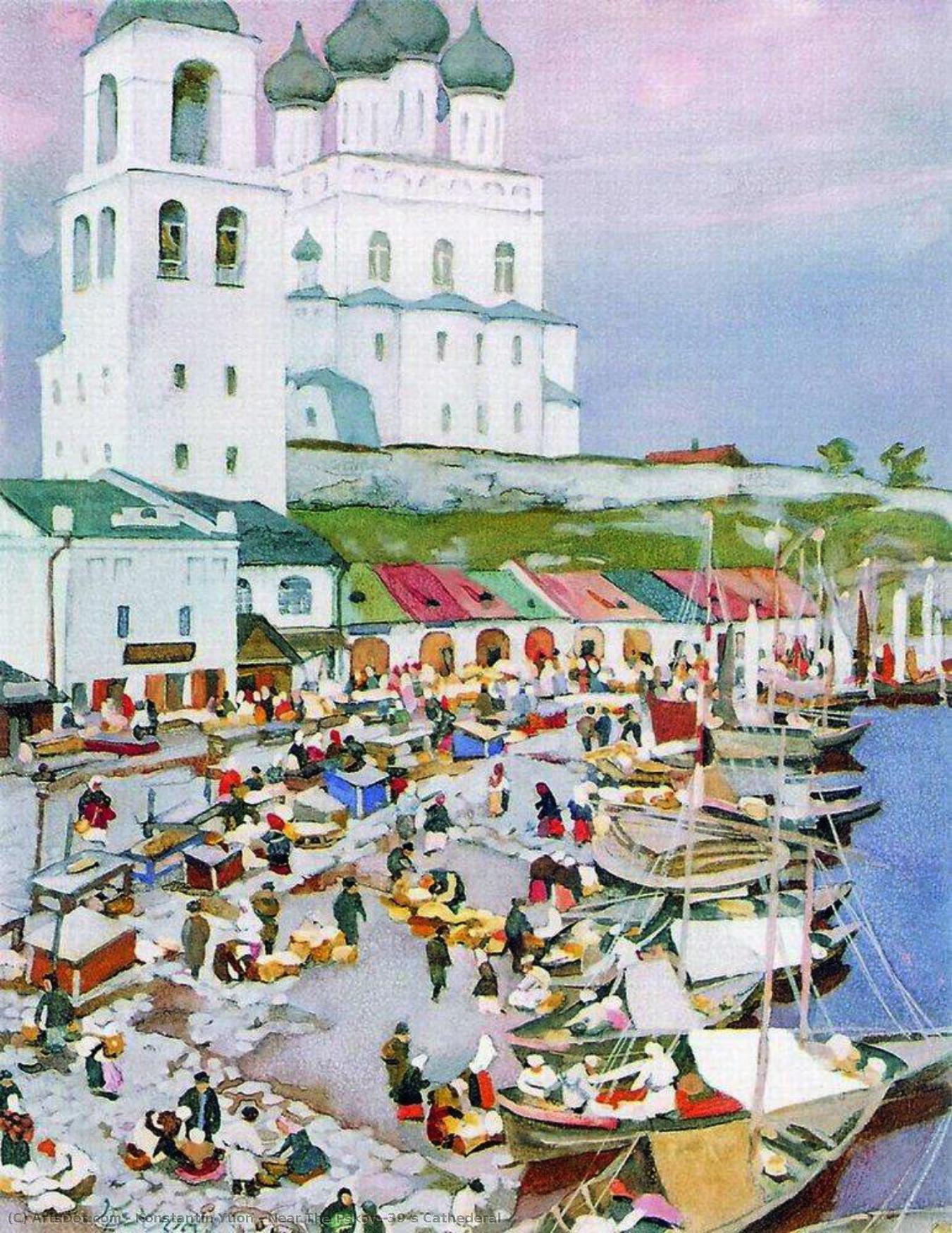 Near The Pskov's Cathederal — Konstantin Yuon