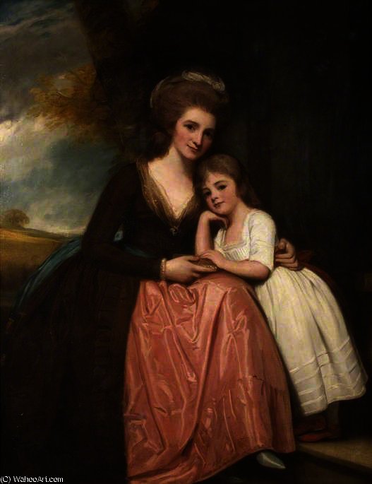 Mrs Bracebridge And Her Daughter Mary — George Romney
