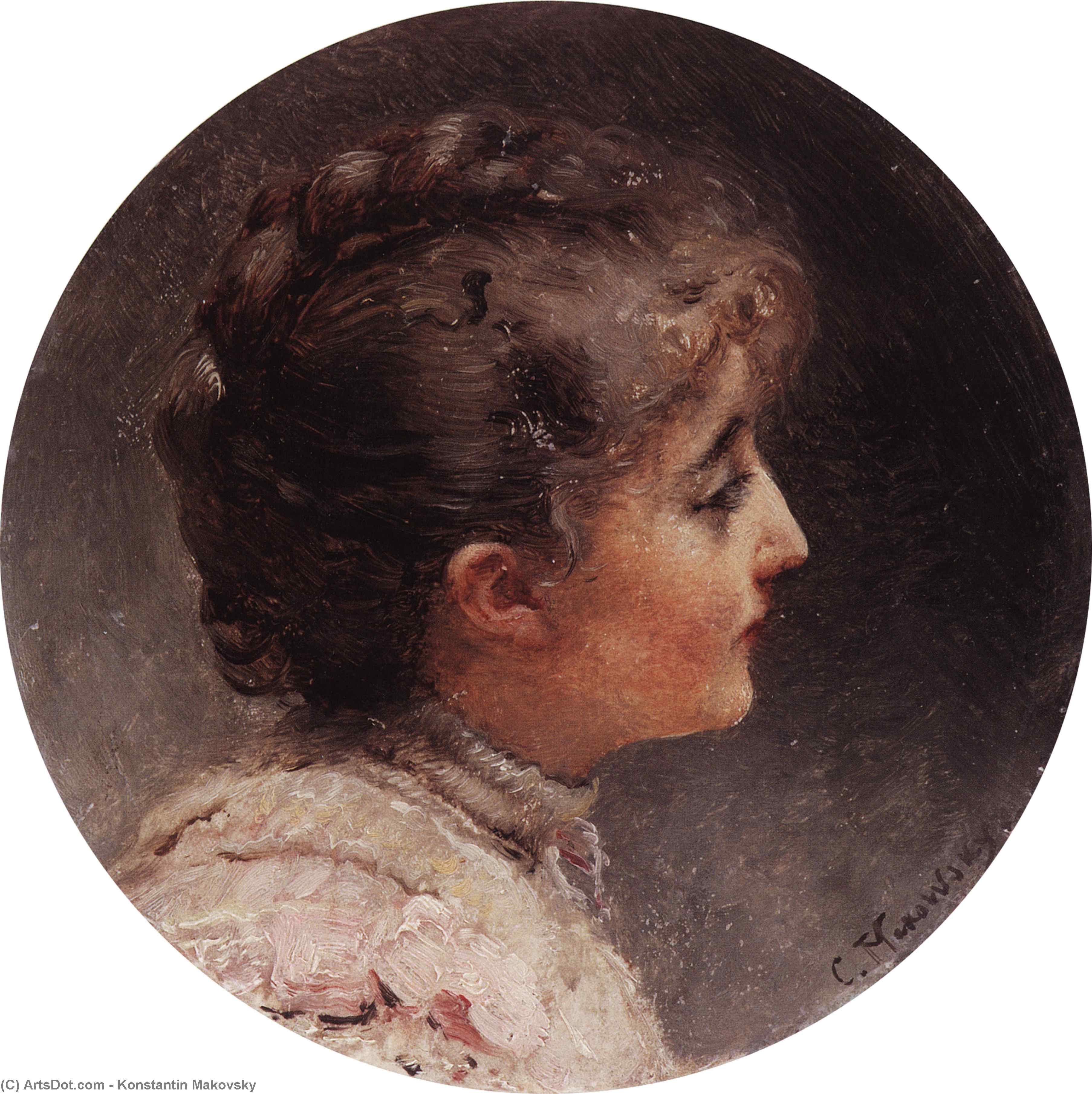 Portrait Of Lady Vivien — Konstantin Yegorovich Makovsky
