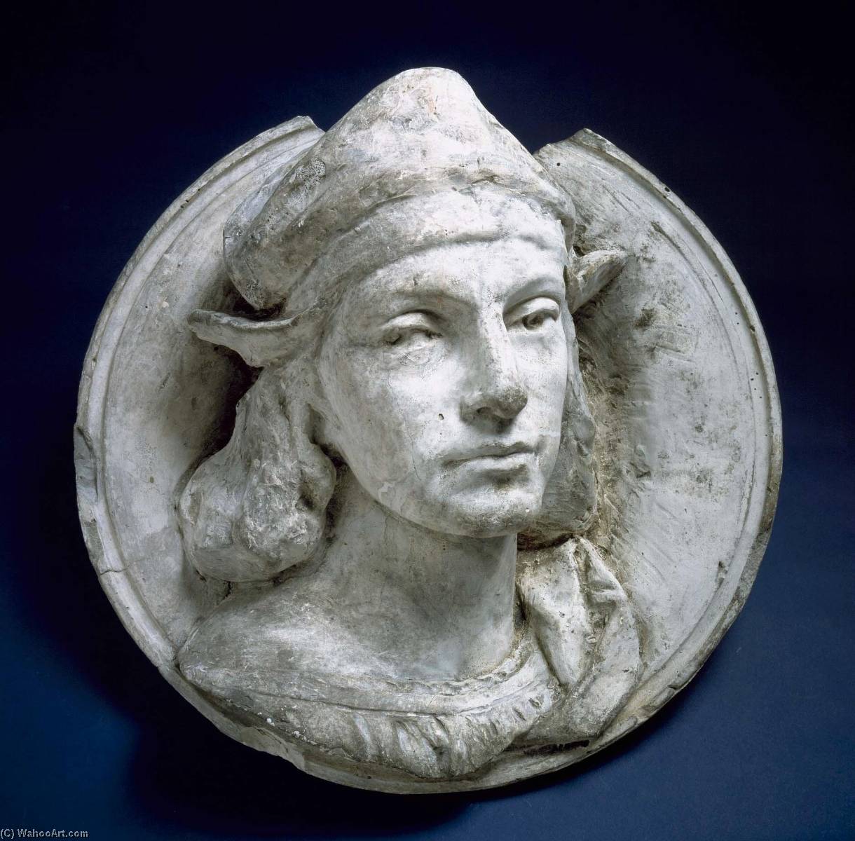 Model For Colossal Head Of Raphael — Olin Levi Warner