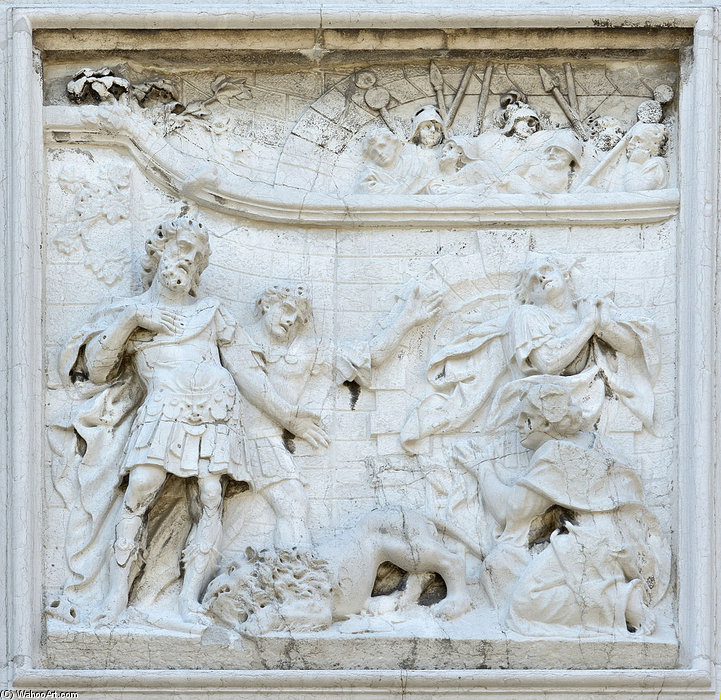 San Eustachio Ed I Suoi Familiari Risparmiati Dal Leone Di Giuseppe Torretti — Giuseppe Torretti