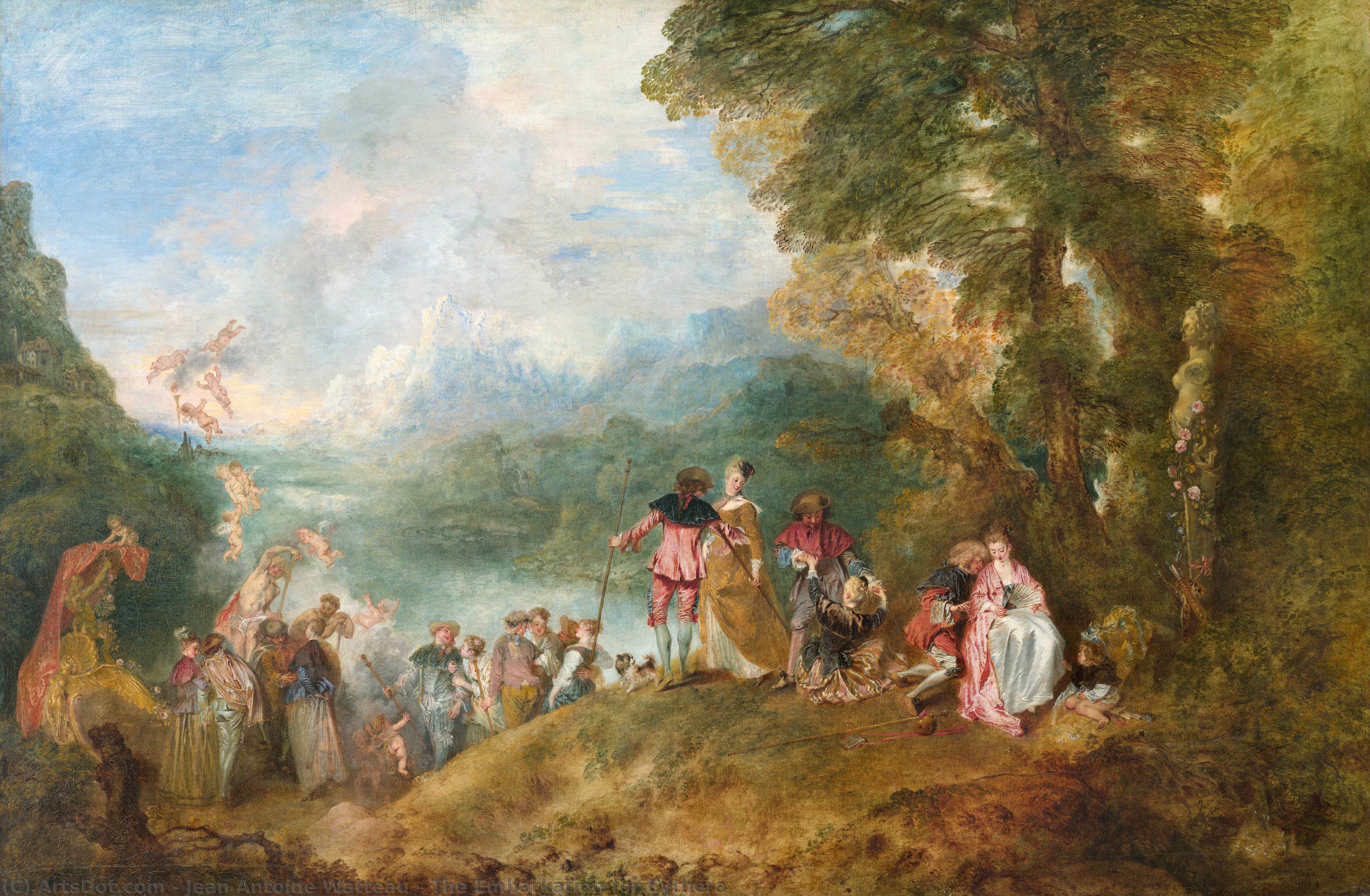 The Embarkation For Cythera — Jean-antoine Watteau