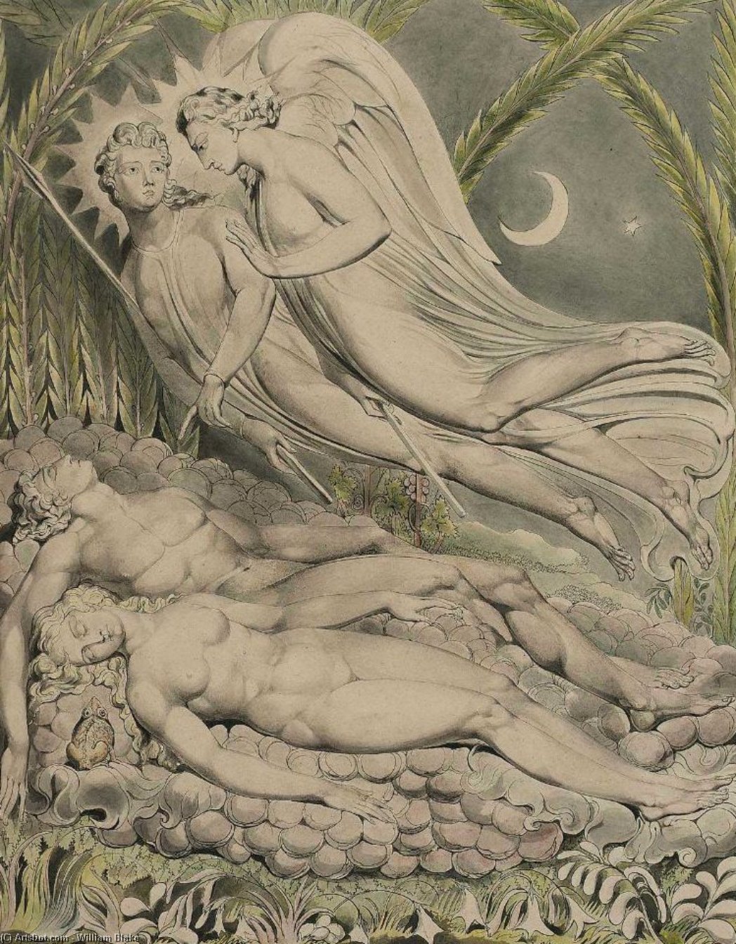 Adam And Eve Sleeping — William Blake